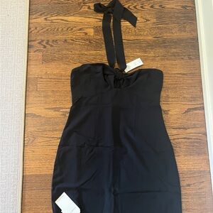 NWT Abercrombie Knot-Front Halter mini dress size M